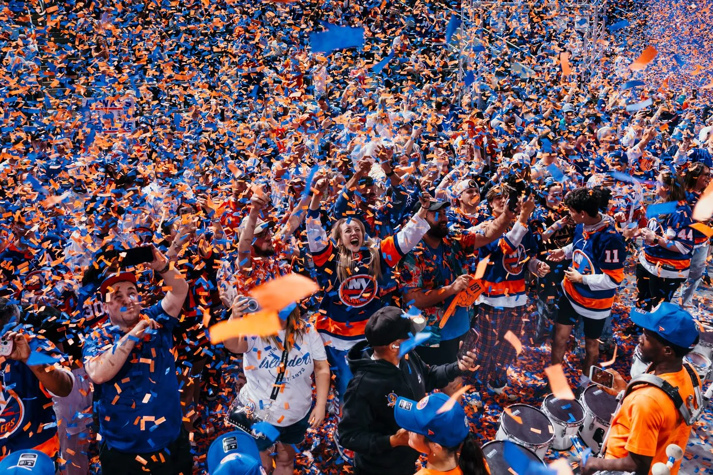 Sports photographer capturing fast-paced NHL action in New York