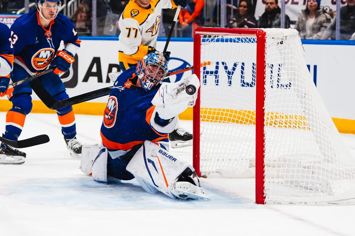 New York Islanders hockey game candid sports photography