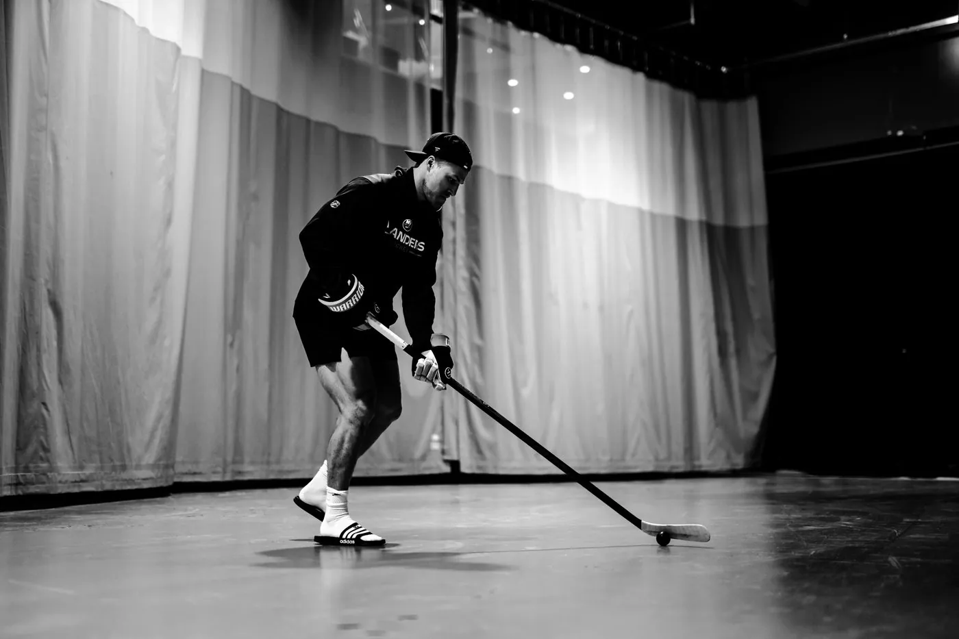 Behind-the-scenes New York Islanders hockey photography