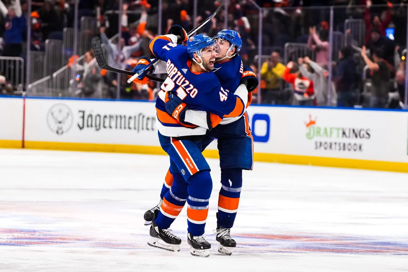 Live NHL hockey photography at UBS Arena, New York Islanders